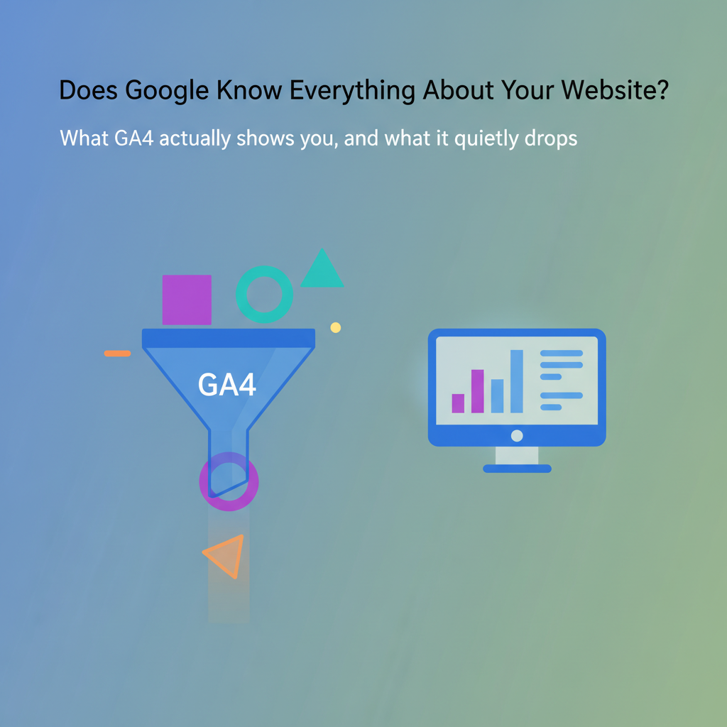 What GA4 actually shows you, and what it quietly drops